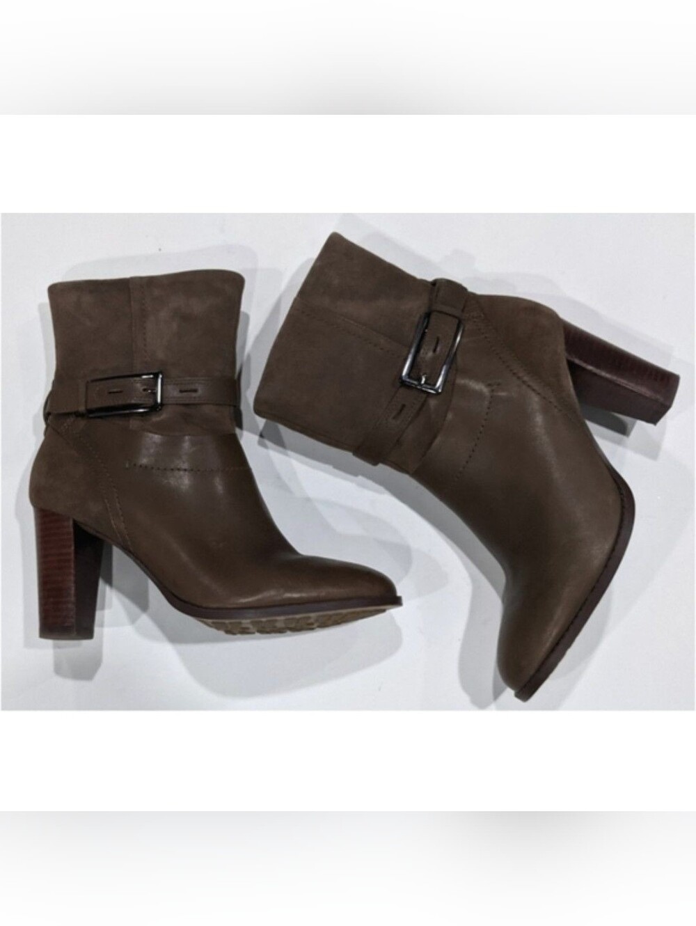 Kacia Garnet Clarks Taupe Leather boots - Picture 2 of 9